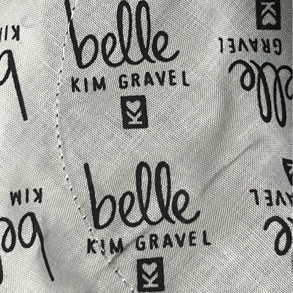 BELLE by KIM GRAVEL brown faux leather slacks pants pull on straight leg 6 - Picture 11 of 12